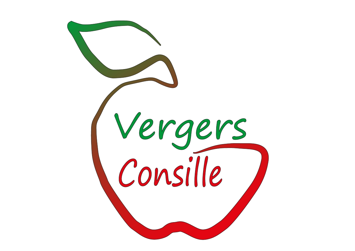 Logotype verger , vente de pomme