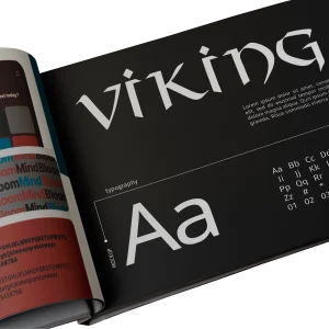 Charte graphique puissante et éblouissante de Viking Calling shop boutique