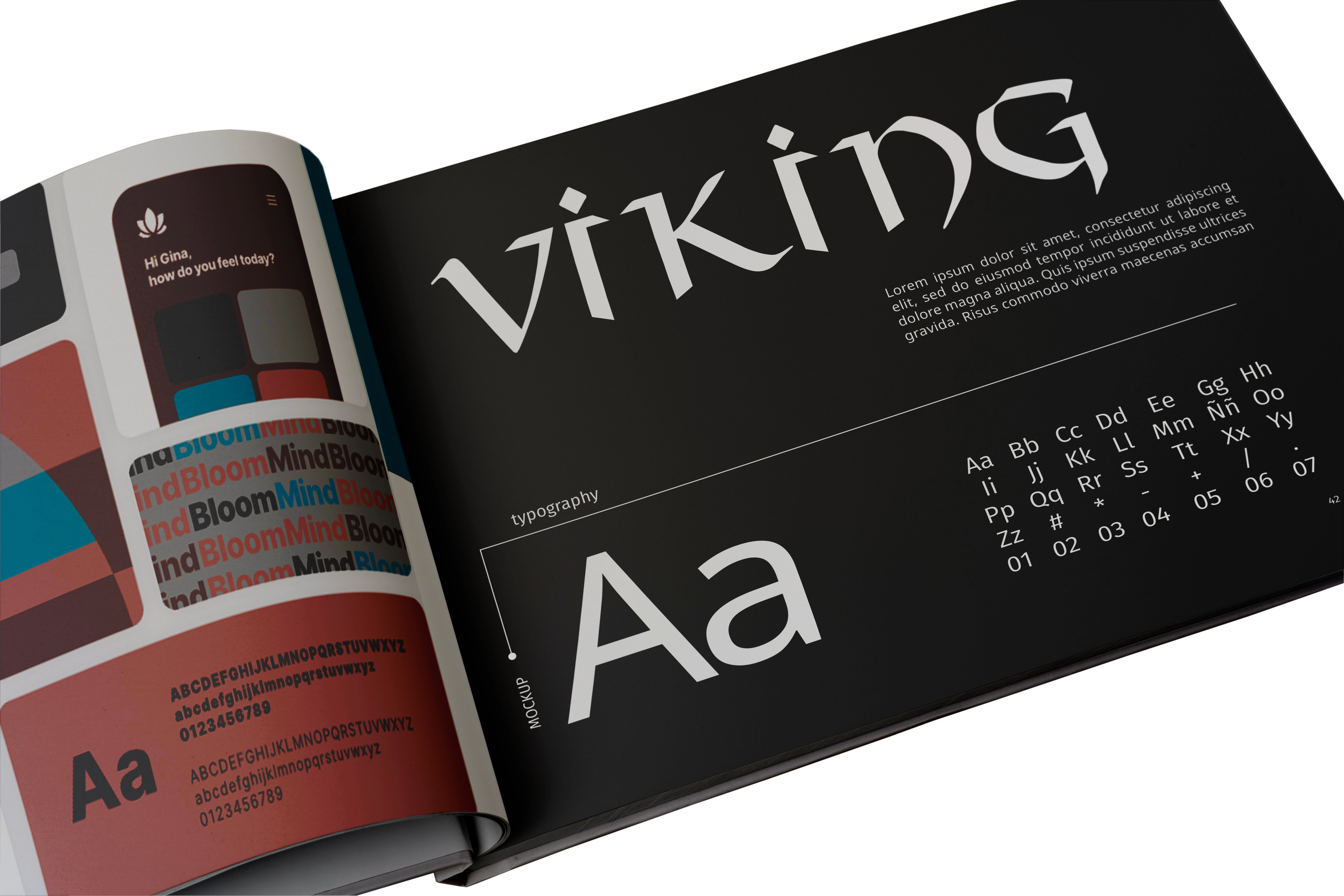 Charte graphique puissante et éblouissante de Viking Calling shop boutique