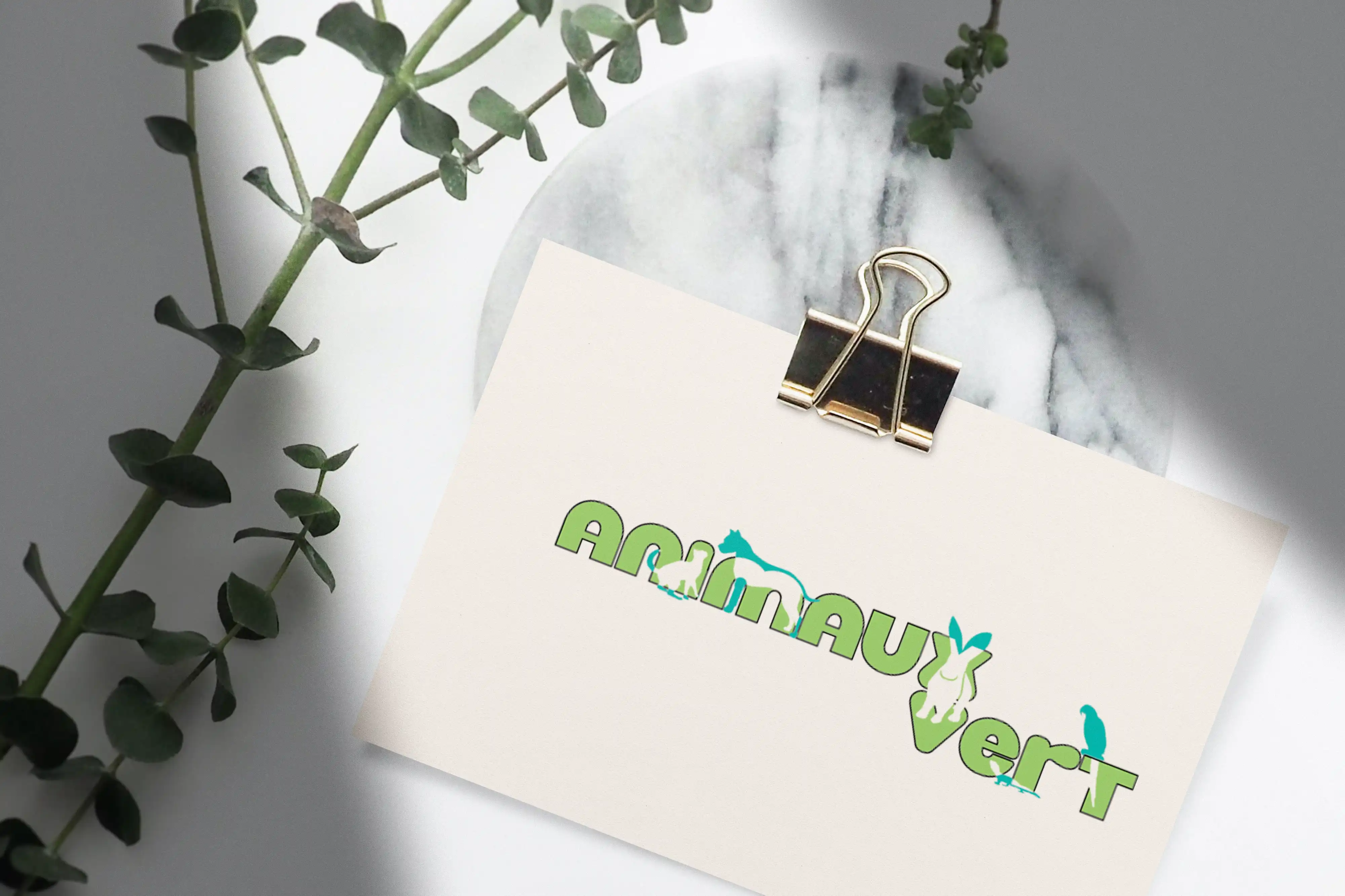 Logo Animalerie sur Carte de visite